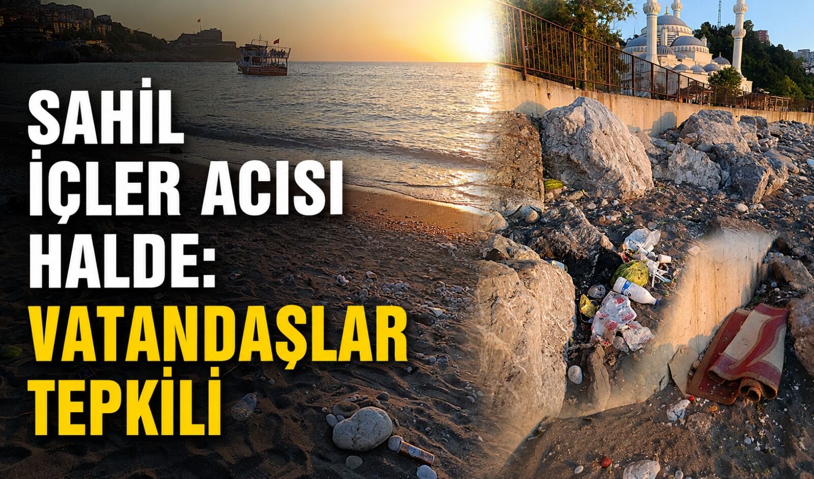 Sahil içler acısı halde: Vatandaşlar tepkili