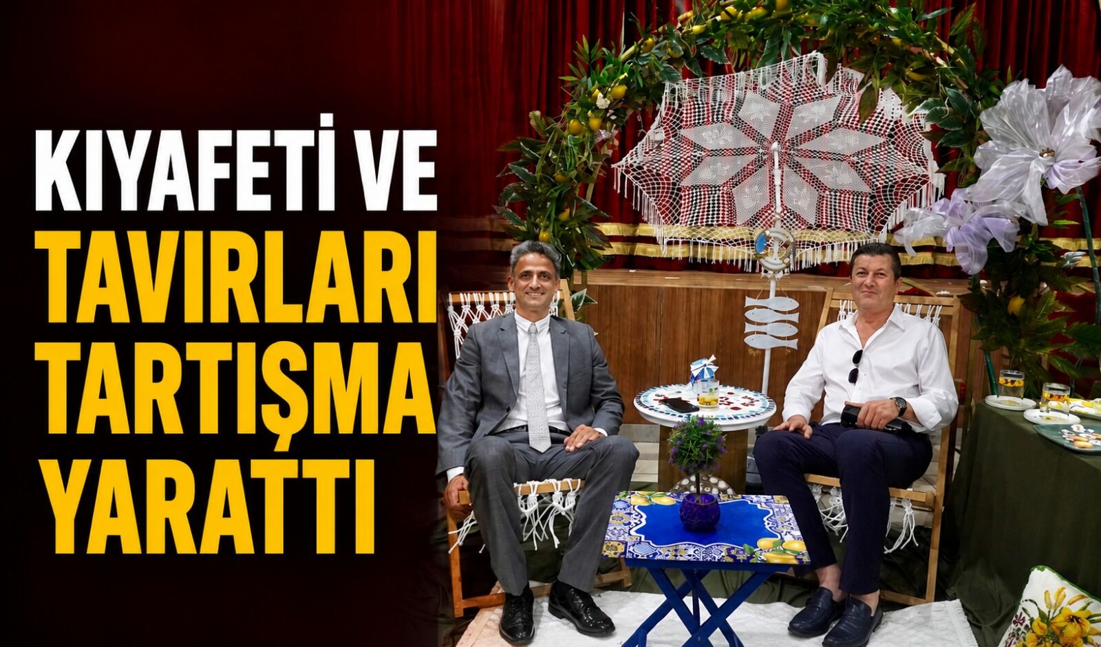 Kıyafeti ve tavırları tartışma yarattı