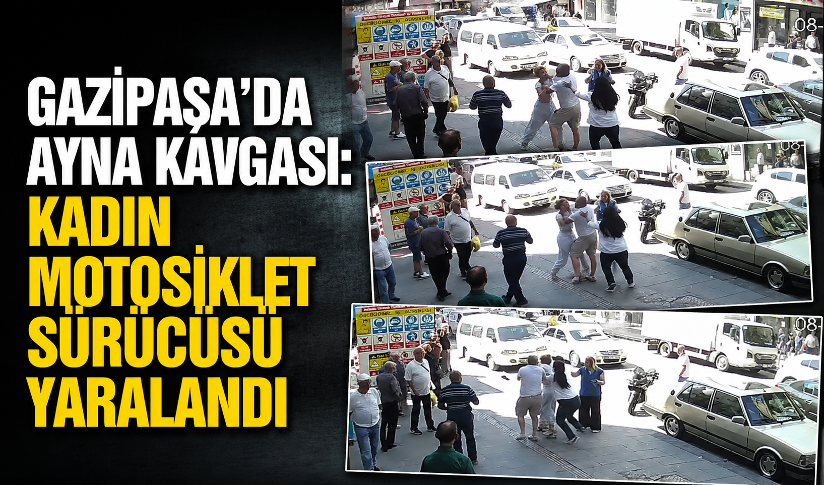 Gazipaşa’da ayna kavgası: Kadın motosiklet sürücüsü yaralandı