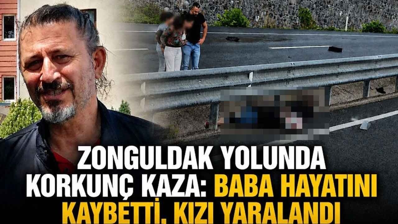 Zonguldak yolunda korkunç kaza: Baba hayatını kaybetti, kızı yaralandı