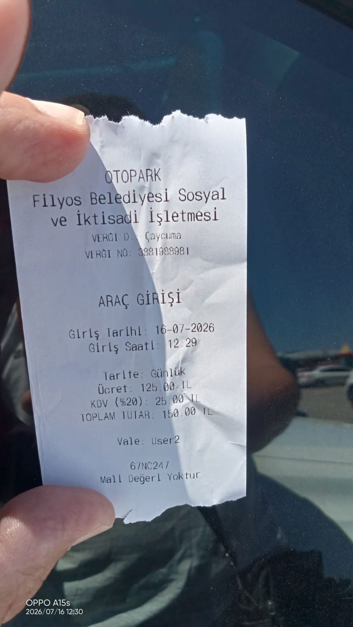 Fi̇lyos Sahi̇li̇'nde 150 Li̇ralik Otopark Ücreti̇ Tepki̇ Çekti̇-1