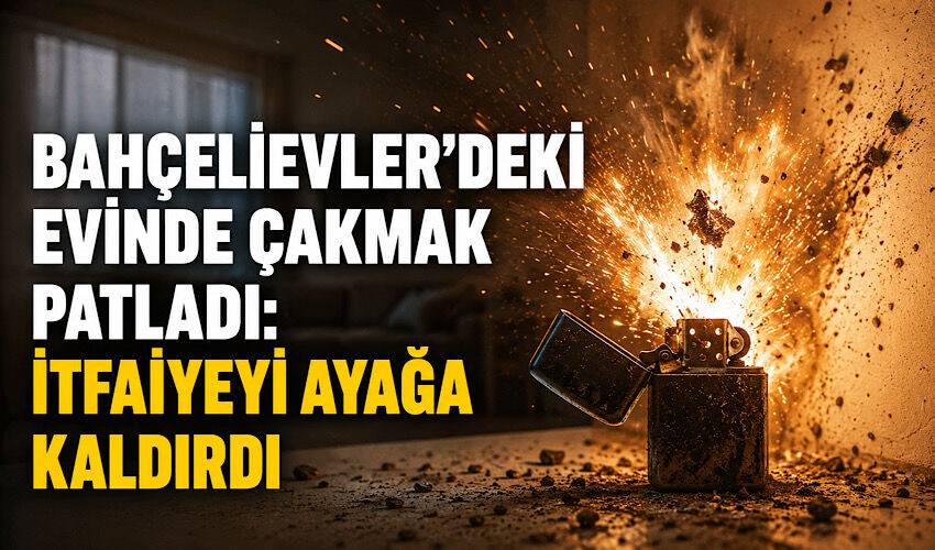 Bahçelievler'deki evinde çakmak patladı: İtfaiyeyi ayağa kaldırdı