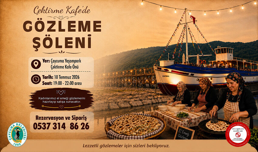 Çektirme Kafe’de “Gözleme Şöleni” düzenlenecek