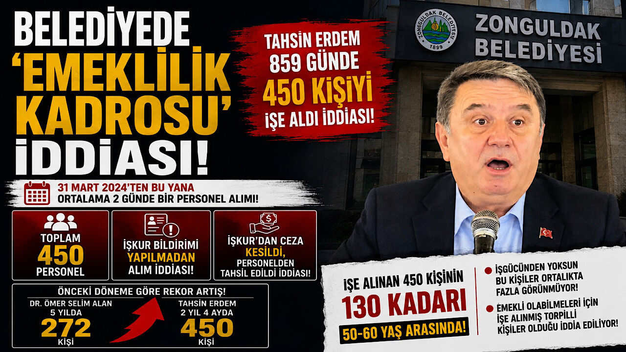 Belediyede emeklilik kadrosu: İşe alınan 450 kişinin 130’u 50-60 yaş arasında
