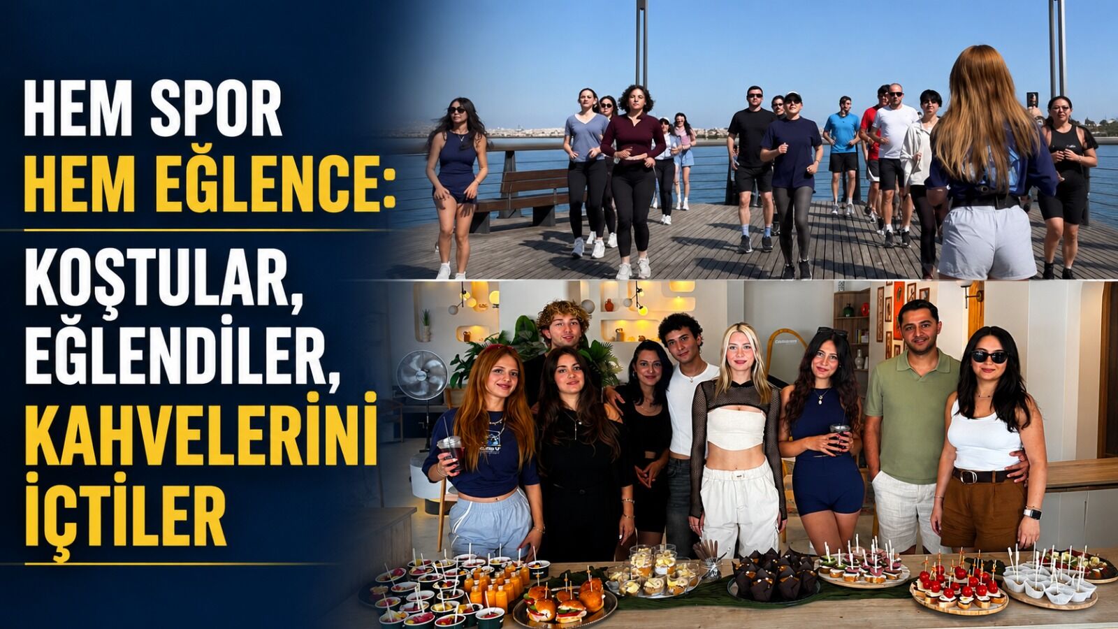 Hem spor hem eğlence: Koştular, eğlendiler, kahvelerini içtiler