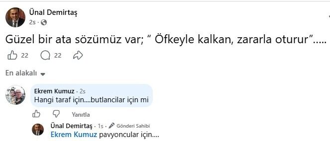 Ünal Demirtaş Paylaşım