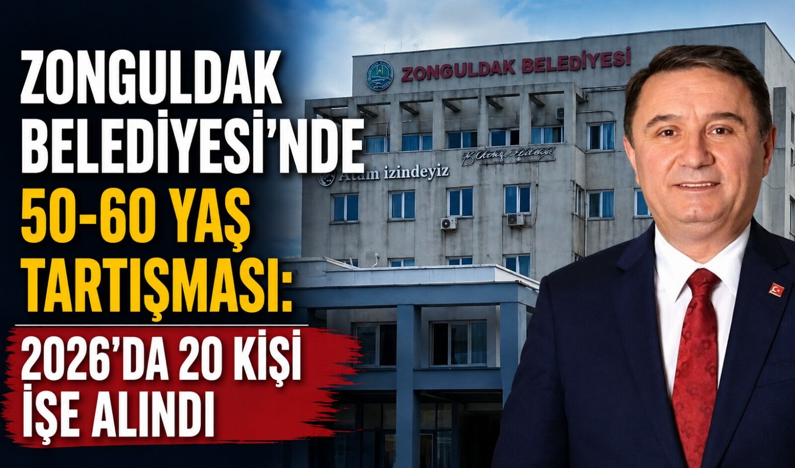 Zonguldak Belediyesi'nde 50-60 yaş tartışması: 2026'da 20 kişi işe alındı