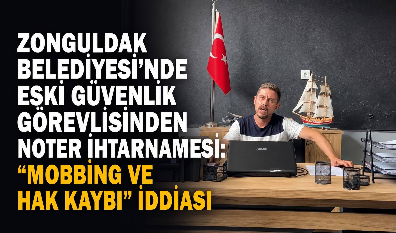 Zonguldak Belediyesi’nde eski güvenlik görevlisinden noter ihtarnamesi: “Mobbing ve hak kaybı” iddiası