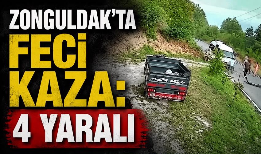 Zonguldak'ta feci kaza: 4 yaralı