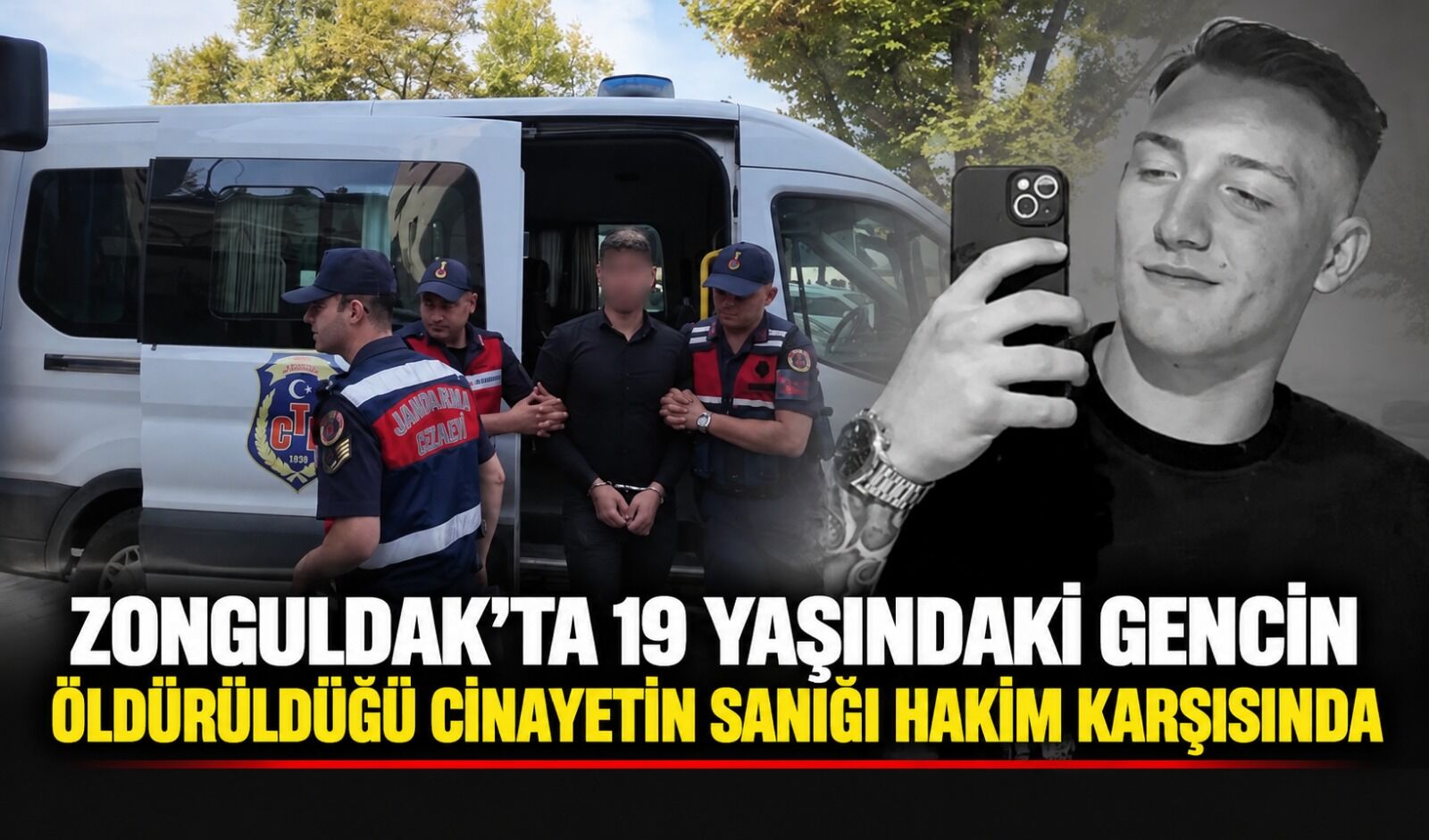 Zonguldak'ta 19 yaşındaki gencin öld*rüldüğü c*nayetin sanığı hakim karşısında