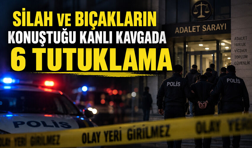 Silah ve bıçakların konuştuğu kanlı kavgada 6 tutuklama