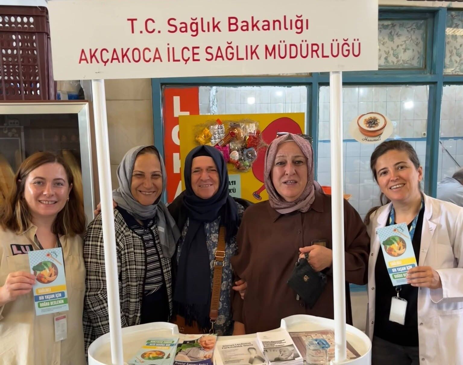 Sağlıklı beslenme için farkındalık standı kuruldu