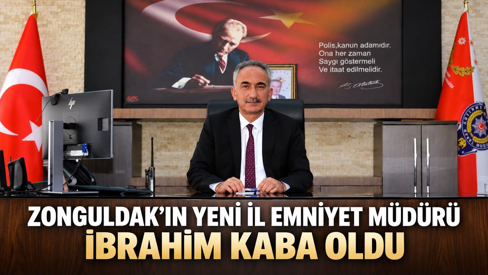 Zonguldak’ın yeni İl Emniyet Müdürü İbrahim Kaba oldu