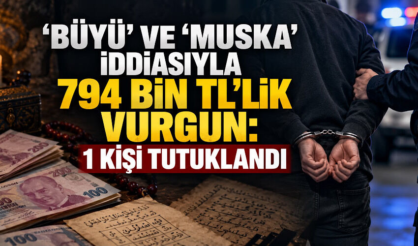 ‘Büyü’ ve ‘muska’ iddiasıyla 794 bin TL’lik vurgun: 1 kişi tutuklandı