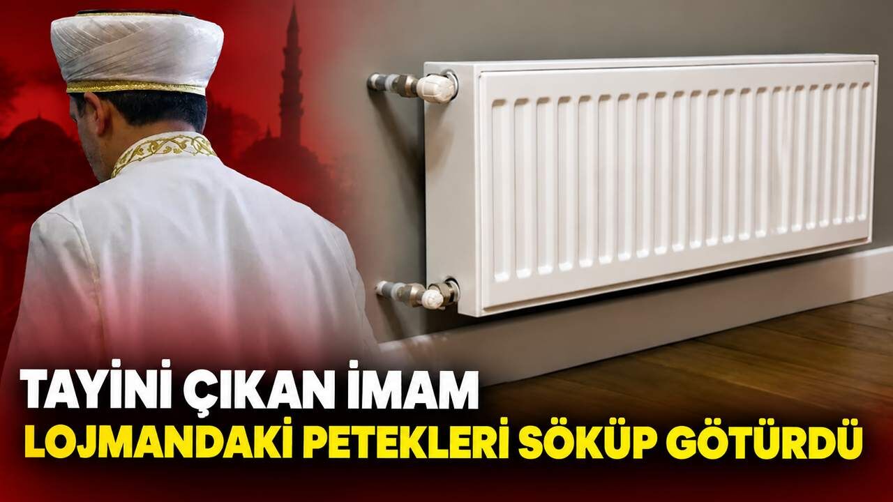 Tayini çıkan imam lojmandaki petekleri söküp götürdü