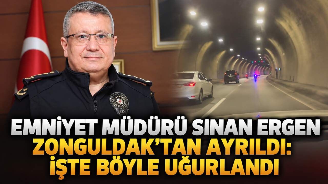 Emniyet Müdürü Sinan Ergen Zonguldak'tan ayrıldı: İşte böyle uğurlandı