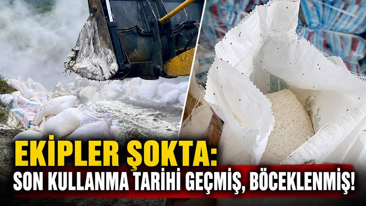 Ekipler şokta: Son kullanma tarihi geçmiş, böceklenmiş!