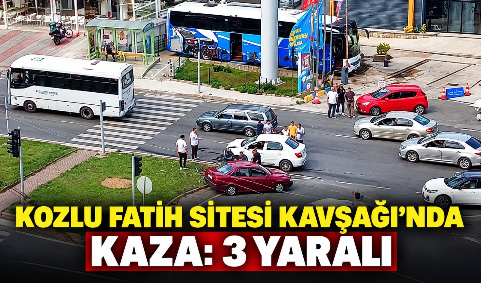 Kozlu Fatih Sitesi Kavşağı'nda kaza: 3 yaralı