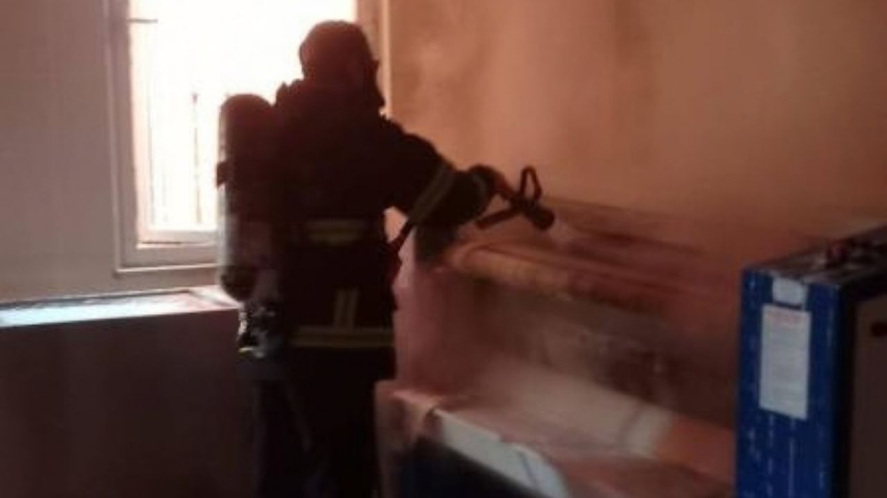 Kız yurdunda küçük çaplı yangın ekipleri harekete geçirdi