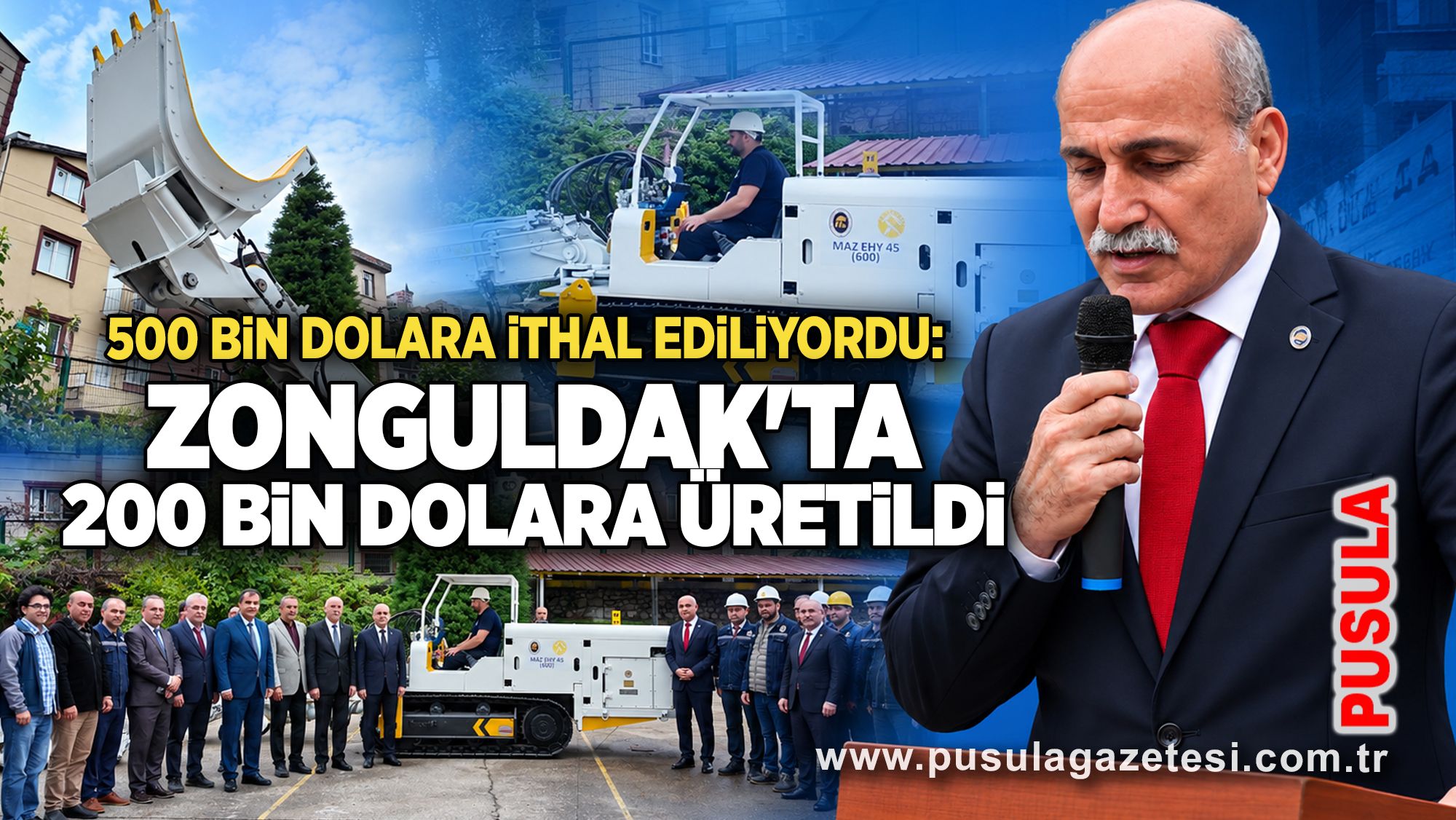 500 bin dolara ithal ediliyordu: Zonguldak'ta 200 bin dolara üretildi