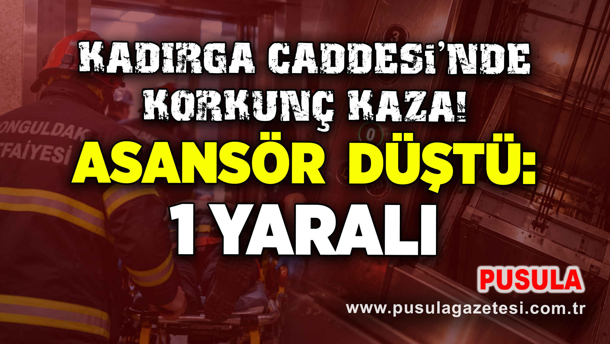 Kadırga Caddesi’nde korkunç kaza, asansör düştü: 1 yaralı