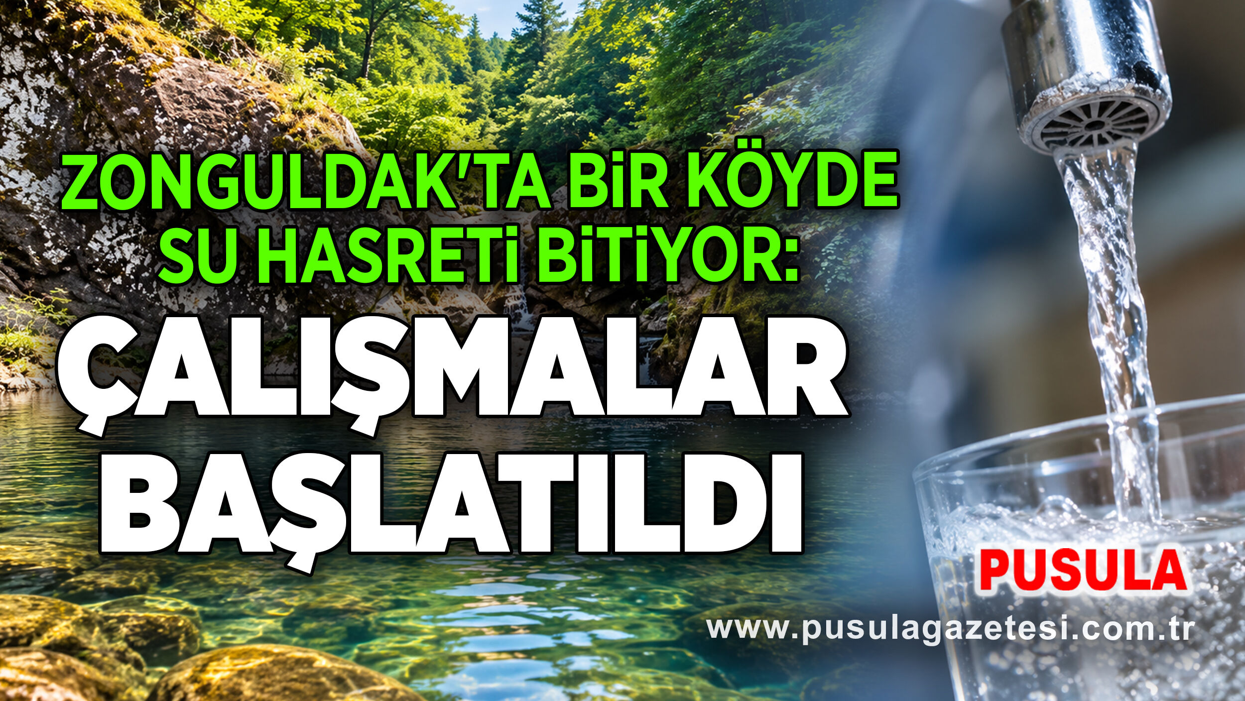 Zonguldak'ta bir köyde su hasreti bitiyor: Çalışmalar başlatıldı