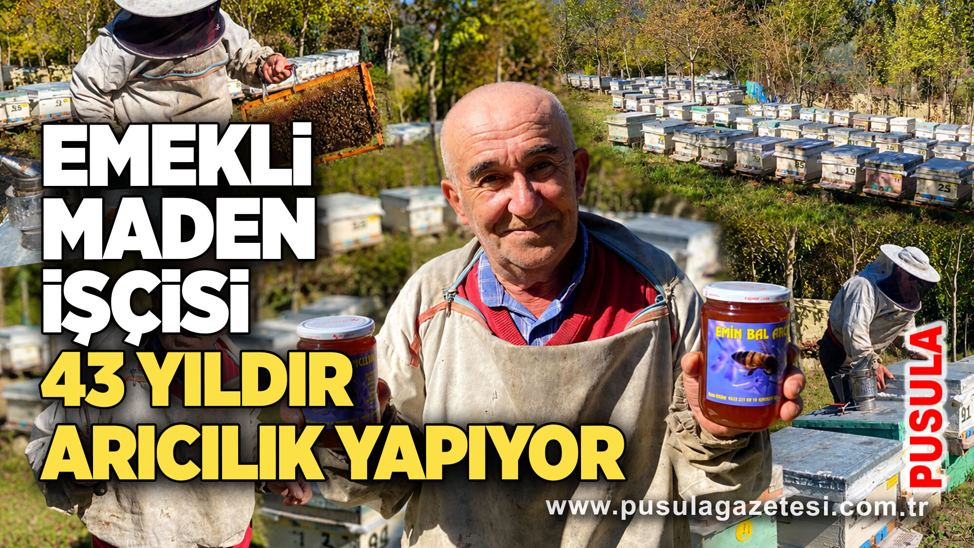 Emekli maden işçisi 43 yıldır arıcılık yapıyor