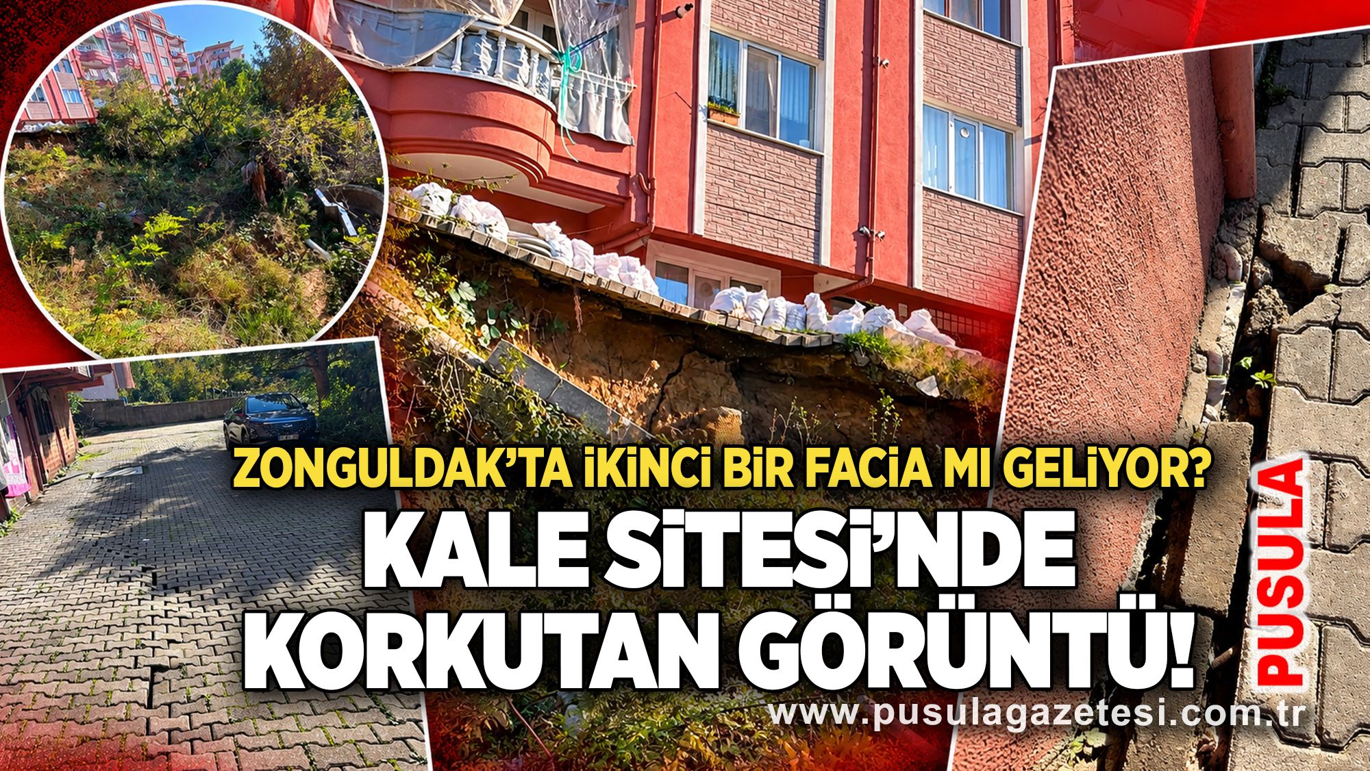 Zonguldak’ta ikinci bir facia mı geliyor? Kale Sitesi’nde korkutan görüntü!