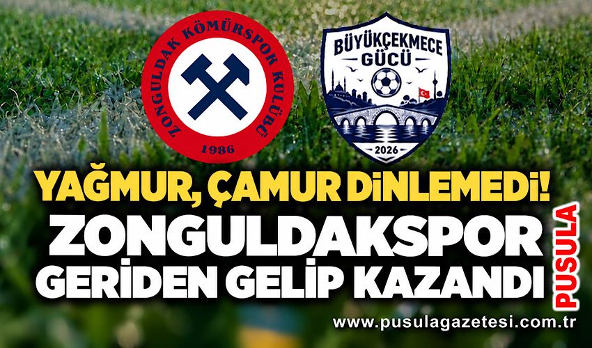 Yağmur, çamur dinlemedi! Zonguldakspor geriden gelip kazandı