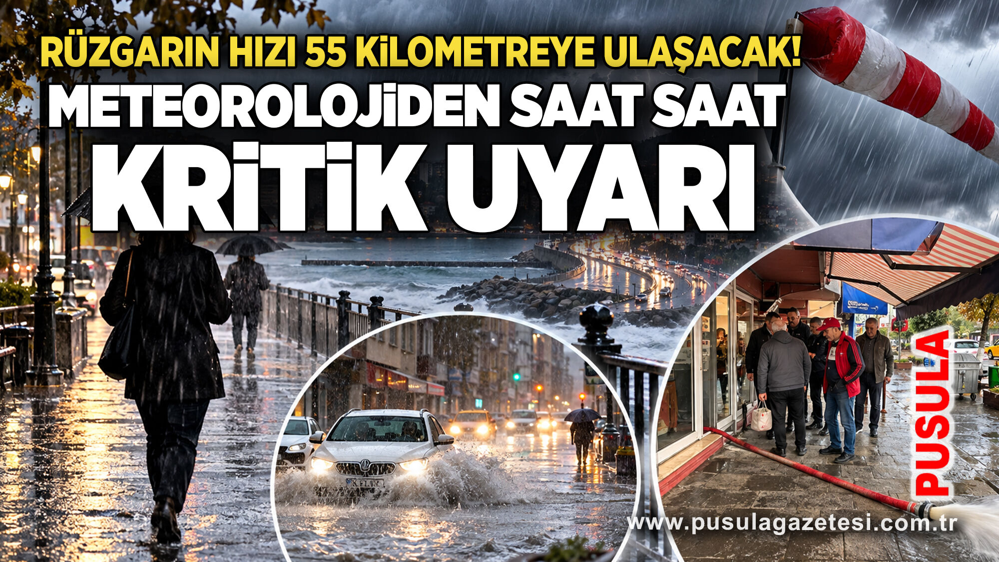 Rüzgarın hızı 55 kilometreye ulaşacak! Meteorolojiden saat saat kritik uyarı