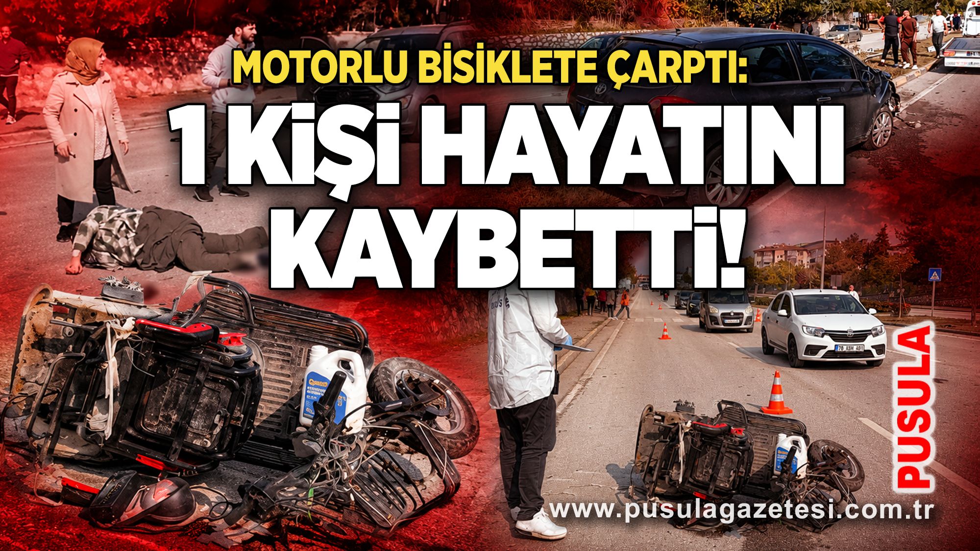 Motorlu bisiklete çarptı: 1 kişi hayatını kaybetti!