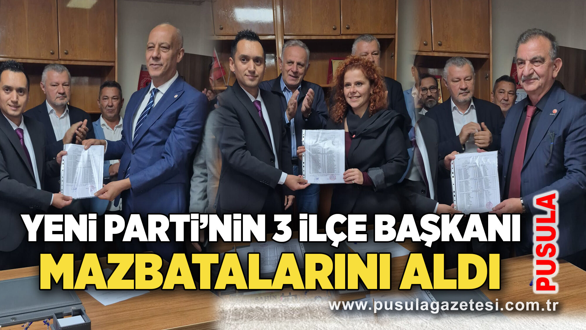 Yeni Parti’nin 3 ilçe başkanı mazbatalarını aldı